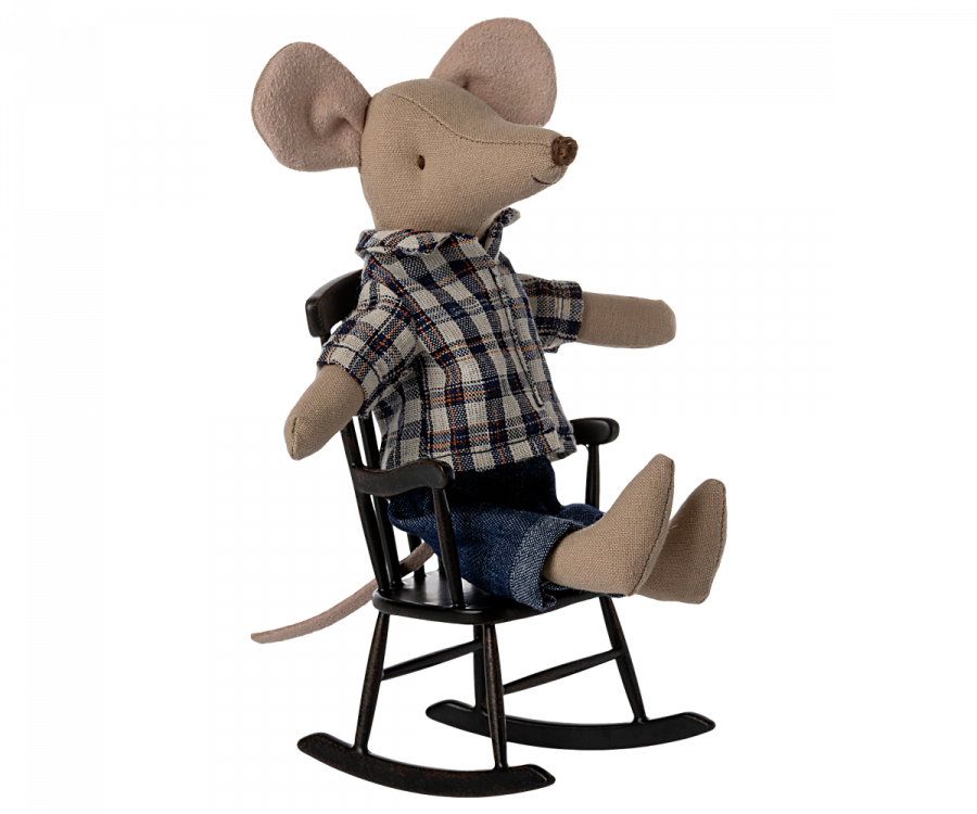 Rocking chair, Mouse - Anthracite Maileg