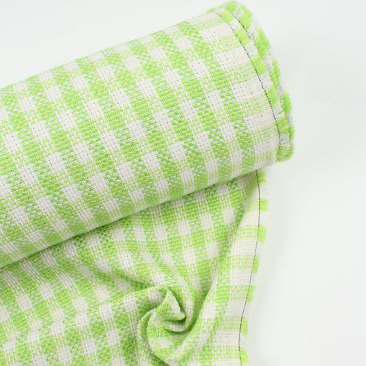 Tweed reciclado cuadros verdes (€/10 cm)