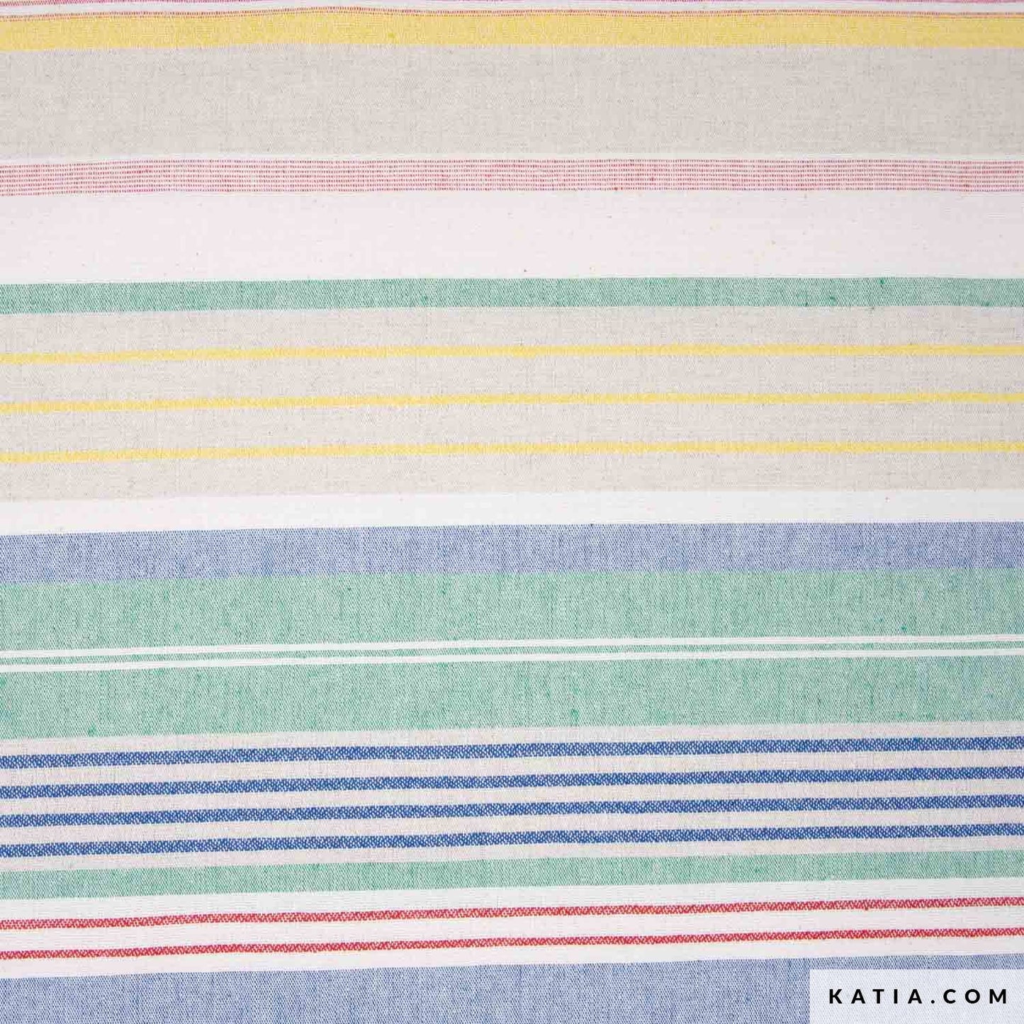 Tela de loneta reciclada de rayas Salinas (€/10cm)
