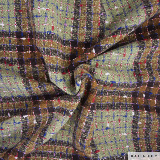 Tela de tweed Green Tweed (€/10 cm)