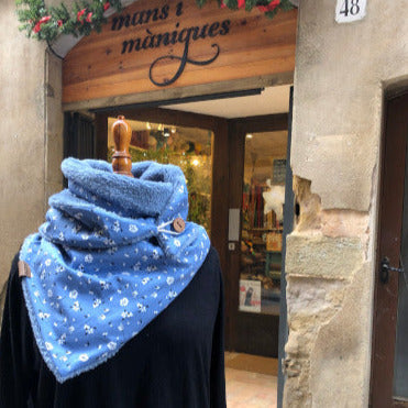 Xal MiM blau amb flors