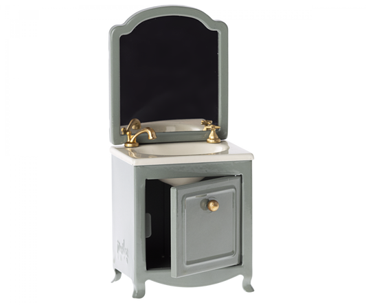Lavabo aparador con espejo, Ratón - Menta oscuro Maileg