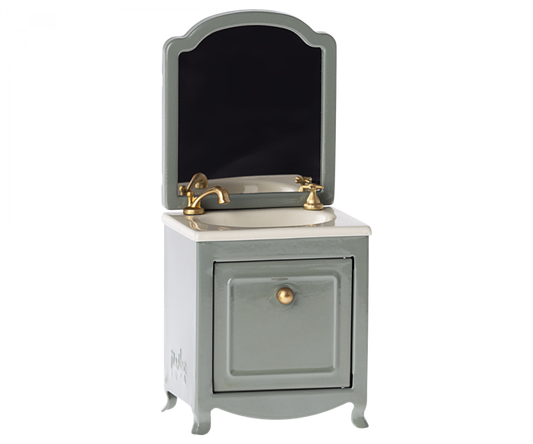 Lavabo aparador con espejo, Ratón - Menta oscuro Maileg