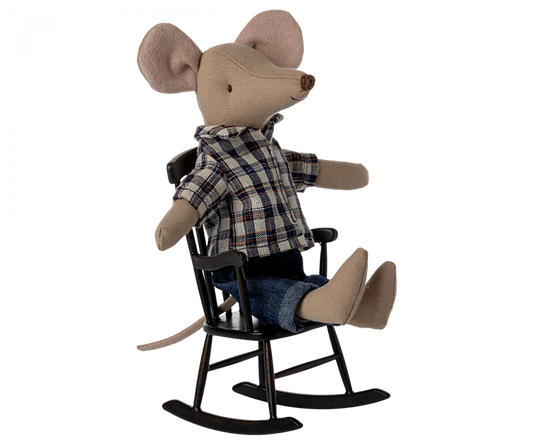 Rocking chair, Mouse - Anthracite Maileg