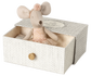 Souris fée des dents en boîte d'allumettes rose Maileg 