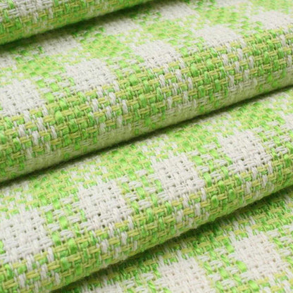 Tweed reciclado cuadros verdes (€/10 cm)