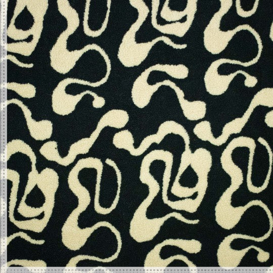 Tela Borreguito jacquard teddy waves