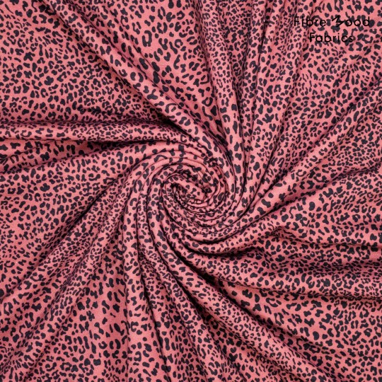 Knit heavy jog lleopard