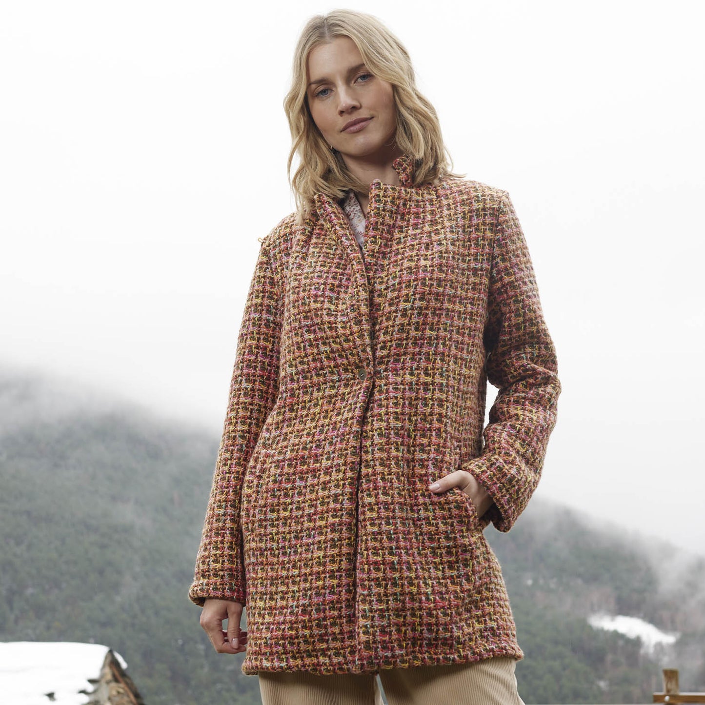 Tweed coat fabric (€/10 cm)