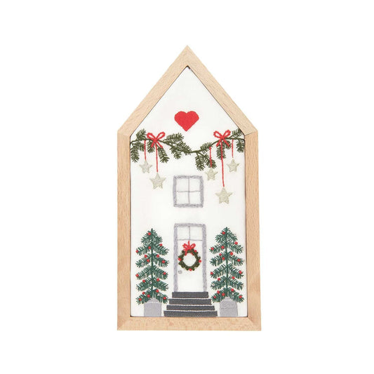 Kit de bordar Casita de Navidad