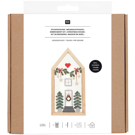 Kit de bordar Casita de Navidad