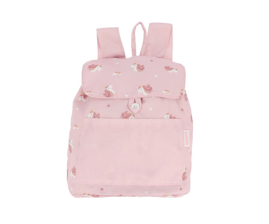 Mochila de tela unicornio