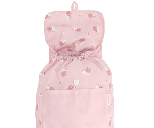 Mochila de tela unicornio