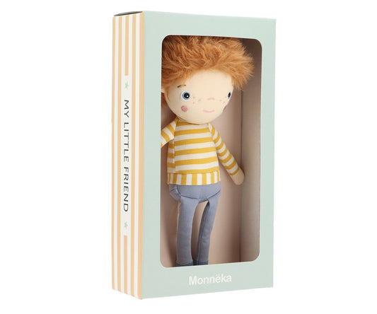 Muñeco de tela amarillo monnëka