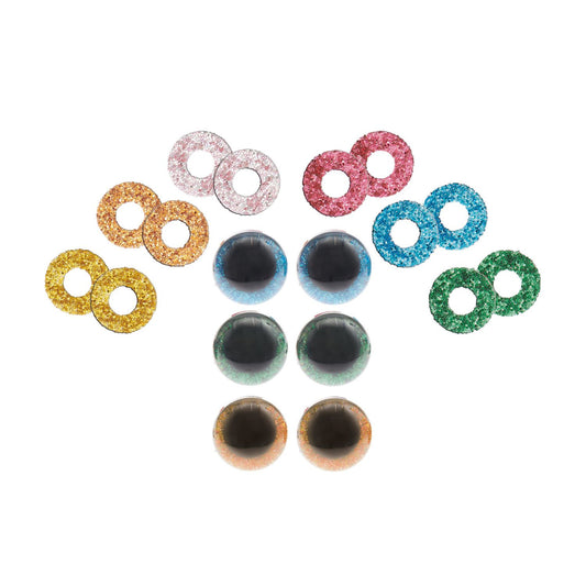 Ojos de seguridad 9mm de colores