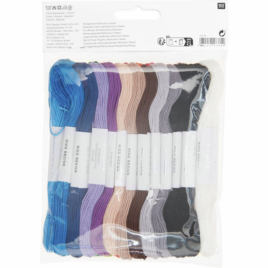 Hilo de bordar Multicolor 24 piezas