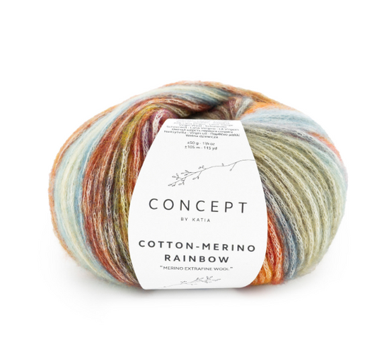 Cotton merino Rainbow