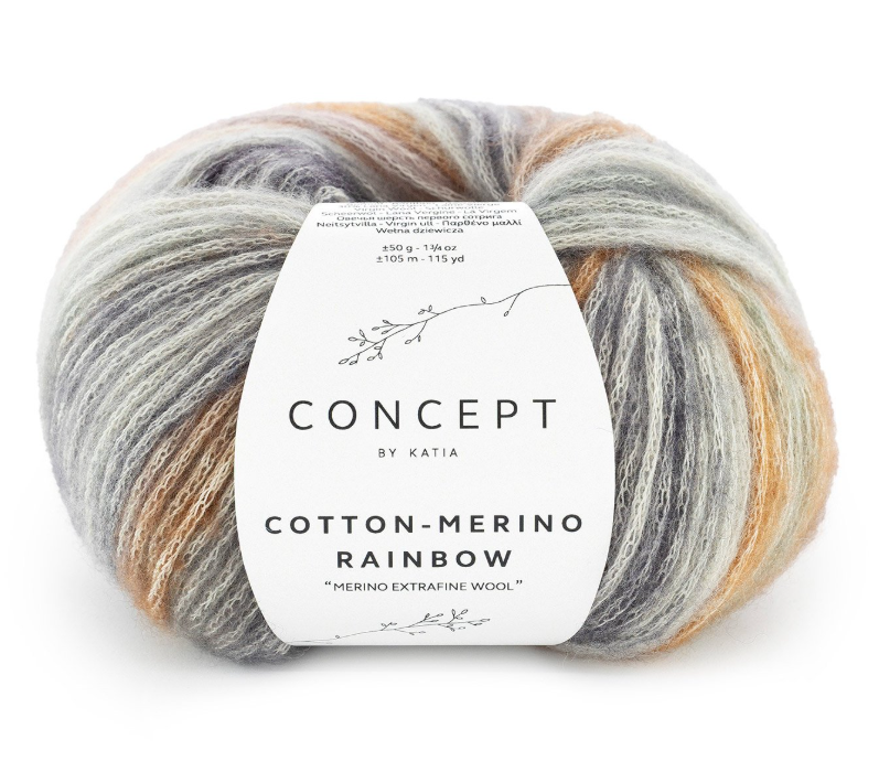 Cotton merino Rainbow