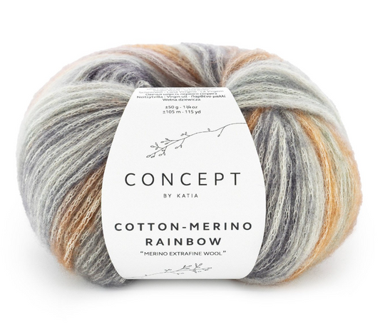 Cotton merino Rainbow