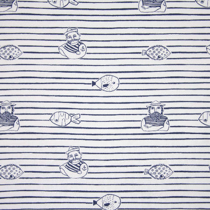 Tela de punt samarreta Jersey Nautic Deep Sea