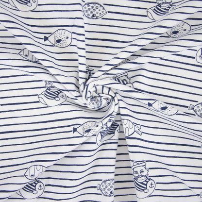 Tela de punt samarreta Jersey Nautic Deep Sea