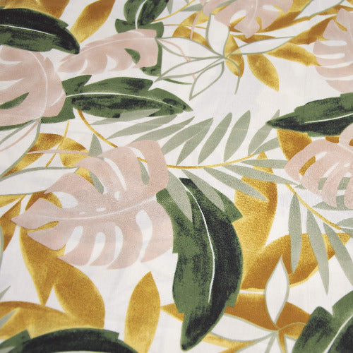 Tela de viscosa Print Tropical Vintage