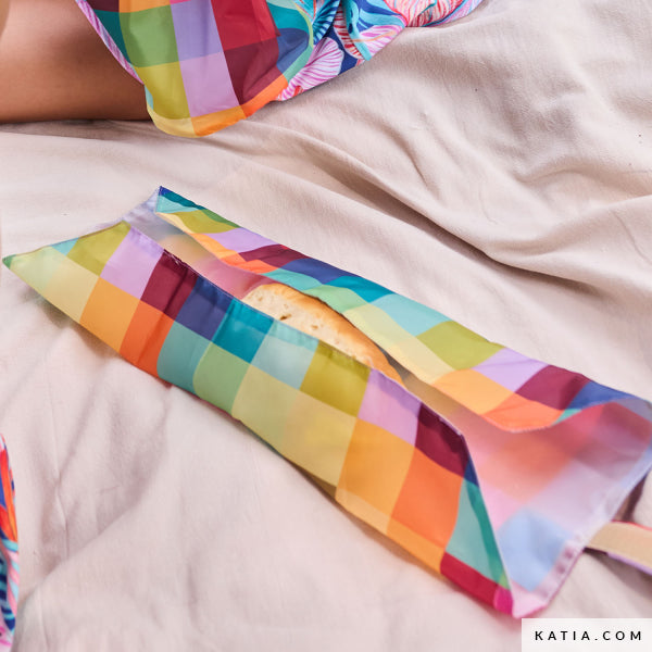 Cover Fabric con cuadros Multicolor (€/10 cm)