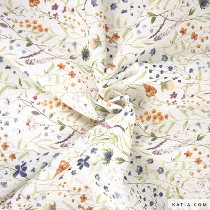 Tela de canvas reciclado Winter Wild Flowers (€/10 cm)