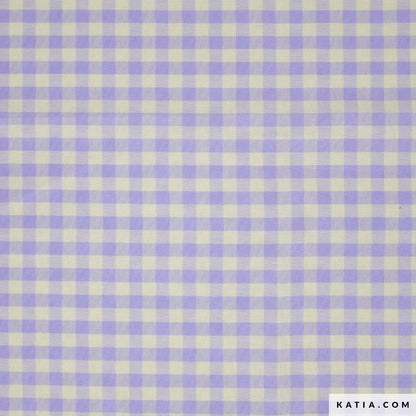 Tela de cuadros bicolor Lilac & Corn Vichy Gingham Little (€/10cm)
