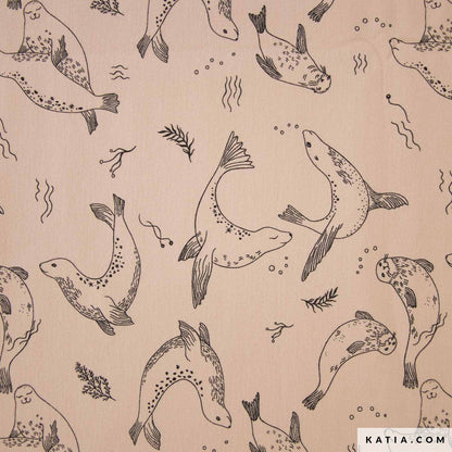 Summer Sweat Sea Lions Swimming (€/10cm)