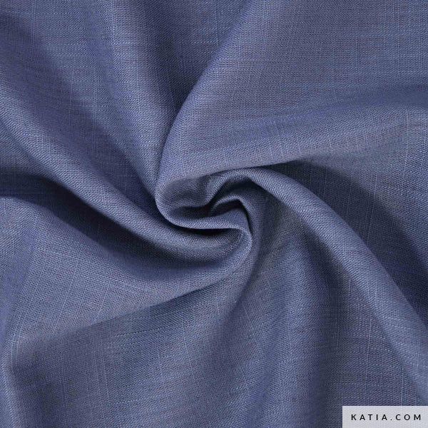 Lino y viscosa color country blue (€/10 cm)