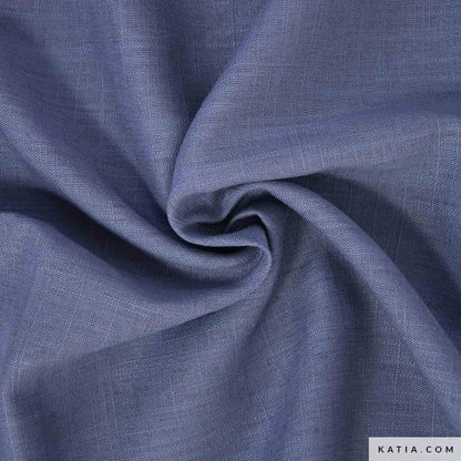 Lino y viscosa color country blue (€/10 cm)