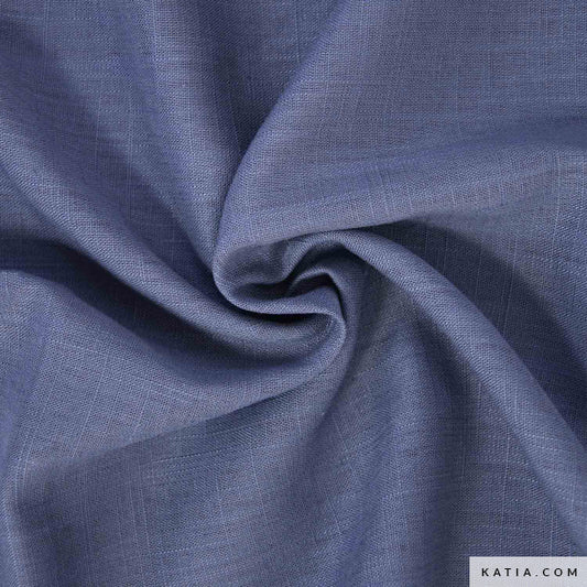 Lino y viscosa color country blue (€/10 cm)