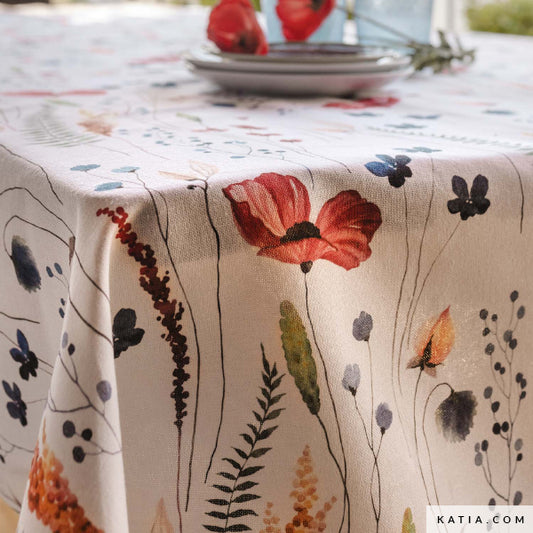 Tela de loneta reciclada de flores silvestres (€/10cm)