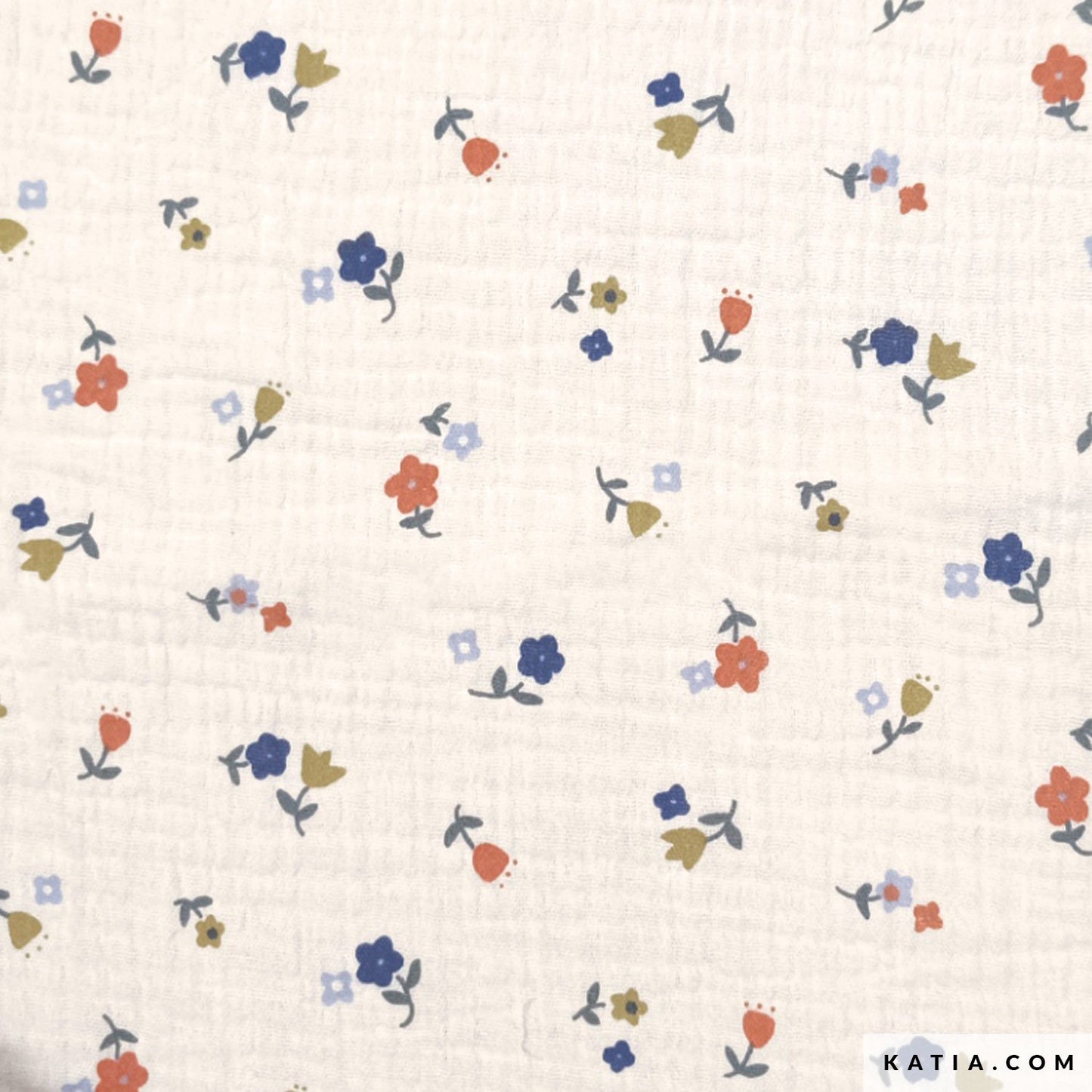 Tela de mussolina de cotó Stand Right Flowers (€/10 cm)