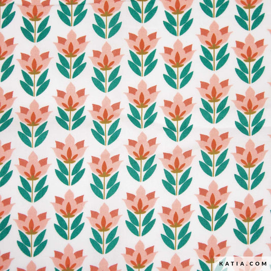 Popelín 70's Flowers (€/10 cm)
