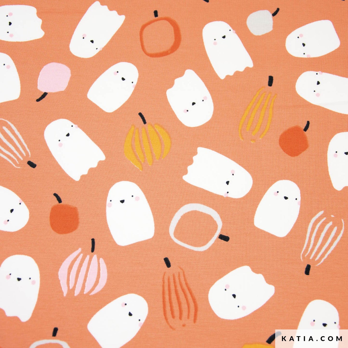 Tela de punto camiseta Halloween Ghosts (€/10cm)