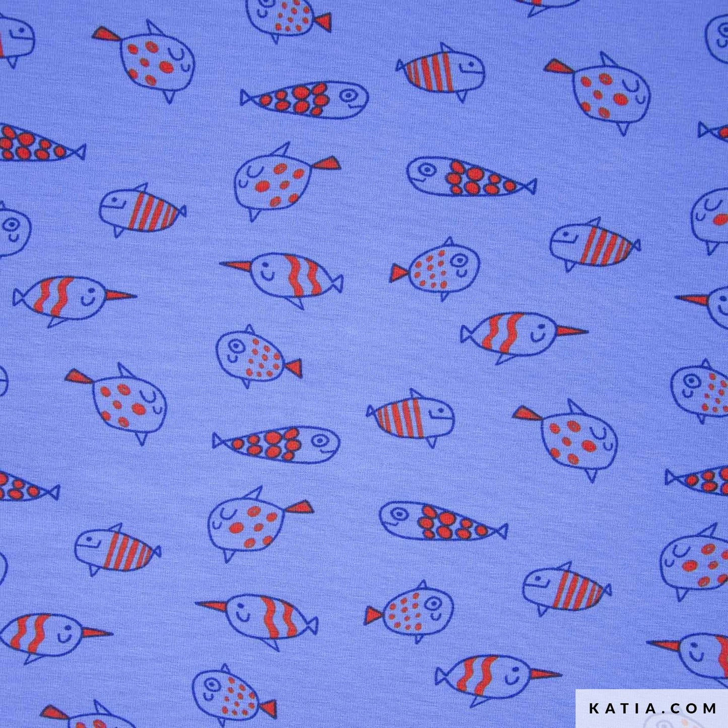 Tela de punt samarreta Happy Fish(€/10cm)