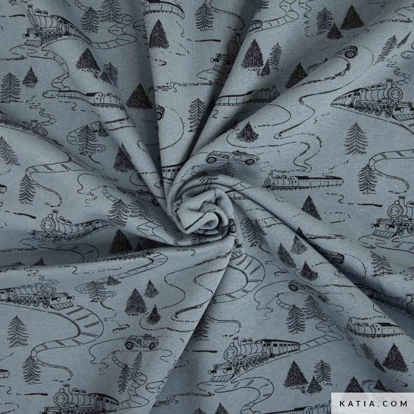 sudadera afelpada con estampado de trenes (€/10cm)