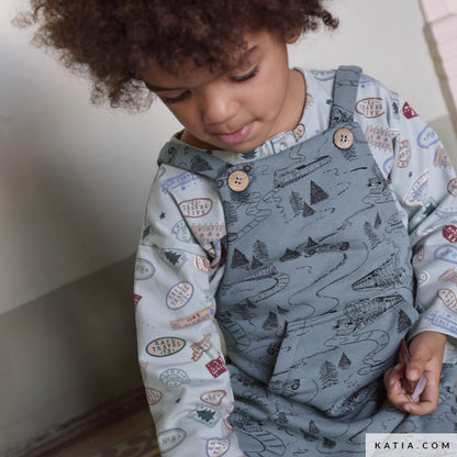 sudadera afelpada con estampado de trenes (€/10cm)