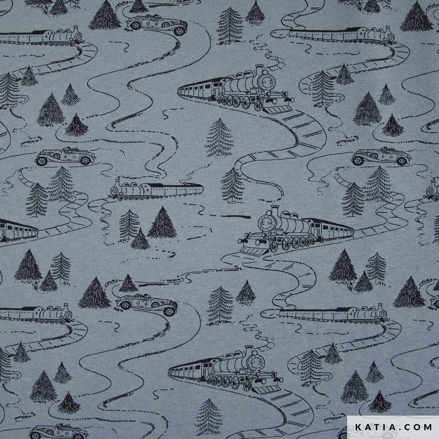 sudadera afelpada con estampado de trenes (€/10cm)