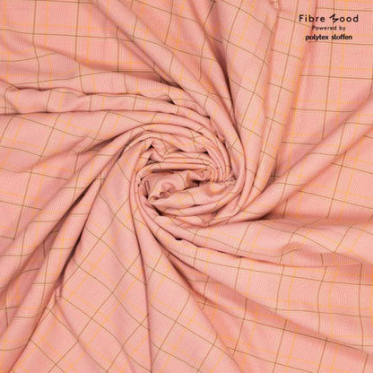 Viscose à carreaux Zarah et Chris Rosa