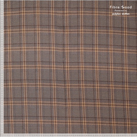 trozo tela jaquard cuadros gris