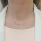 Colgante crochet plata