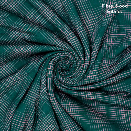 Crepe viscosa verde- FibreMood S1 #Giulia (€/10 cm)