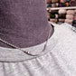 Colgante crochet plata